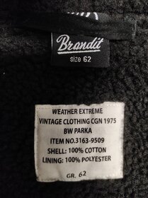 PRODÁM ČERNOU PÁNSKOU BUNDU BRANDIT 62/5X - 3
