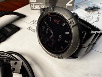 Garmin Fenix 6X Pro Solar – kompletní set, stav z fotek - 3