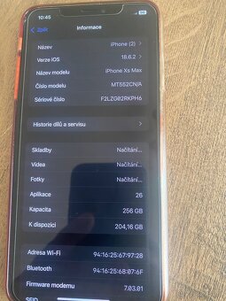 Prodám iPhone xs max 256gb stav nový - 3