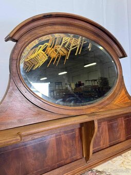 Starožitná komoda s nástavbou a zrcadlem (133023) - 3