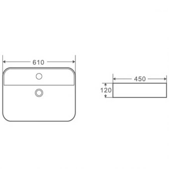 Umyvadlo na desku - 3