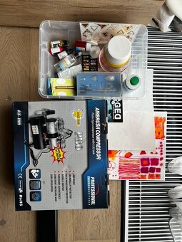Kompletní set na Airbrush barvení + příslušestnví - 3