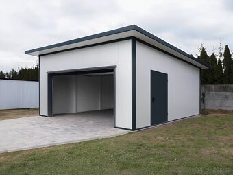 Zateplená garáž zo sendvičového panelu 6x6m. - 3