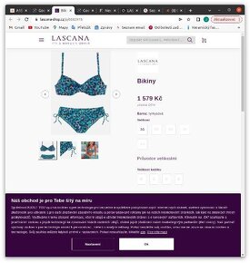 Spodní díl plavek Lascana - bikiny -vel. EUR - 42 - 3