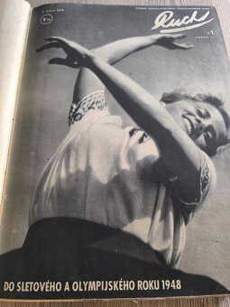 Pevne zviazané športové časopisy Ruch z roku 1948 - 3