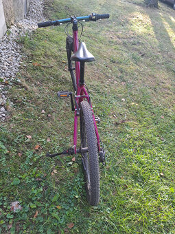 KUBIKES - dětské kolo 24L MTB růžová + stojánek - 3