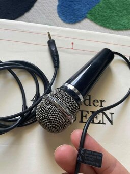 Trust drátový mikrofon se stojánkem, 3,5mm jack AUX, dlouhý - 3