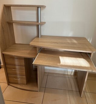 Psací stůl Wiking, dub sonoma - 3