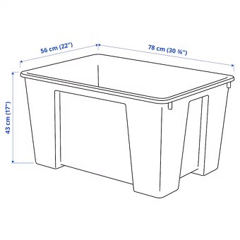 Prodám - Uložené boxy IKEA Samla 76x56x43cm - 3