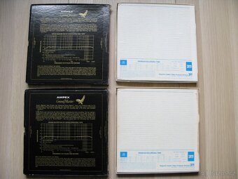 Magnetofonové alu cívky Ampex a Scotch 26,5 cm - 3