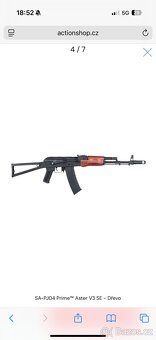 Prodám airsoft zbraň Sa PRIME - 3