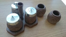 Příbory-staré-zbytky,lis na česnek,struhadlo,lopatka -retro. - 3