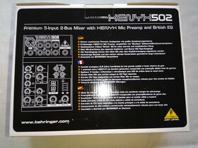 Prodám Behringer XENYX 502 - 3
