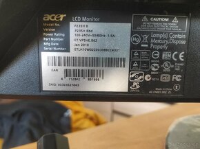 LCD monitor Acer P235H 23" - 3