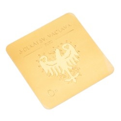 Zlatý 3-dukát sv. Václava se zlatým certifikátem 2020 proof - 3