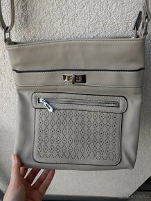 Crossbody béžová kabelka - 3