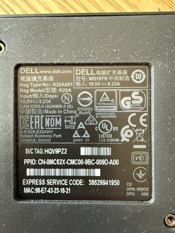 Prodám Dell Dock WD19TB Thunderbolt 180W - 3