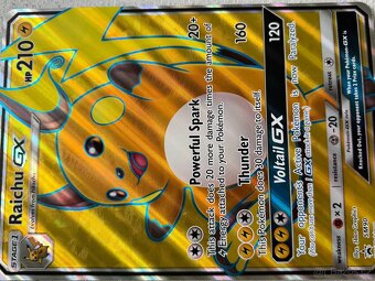 Pokémon karta Raichu GX SM90 Promo – Full Art – TOP stav - 3
