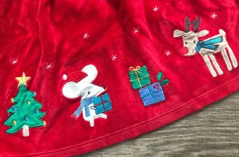 Vánoční šaty, vel. 6-9 měsíců - 3