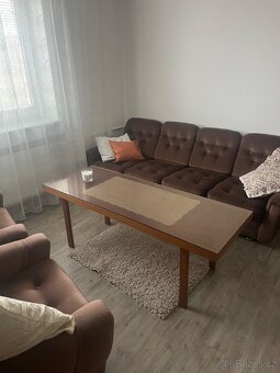 Set Sedačka + 2 křesla + stolek - 3