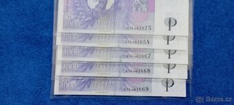 Výroční bankovky 1000 Kč s přítiskem UNC - 3