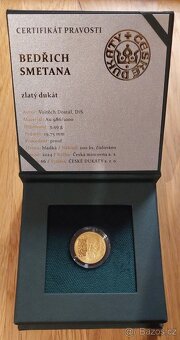 Zlatý Dukát Bedřich Smetana 2024 Proof, emise 200 kusů - 3