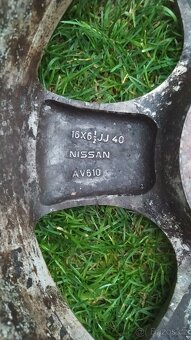 Alu kola z Nissanu originální letní pneu 205/60 R16 92H - 3