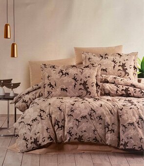 Celá sada s prostěradlem hnědá - 3