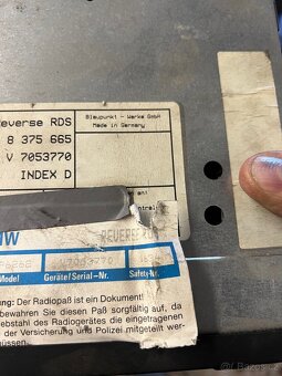 Originální Rádio BMW REVERSE RDS - 3