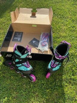 In line dětské brusle K2 Marlee Pro light-blue-purple - 3