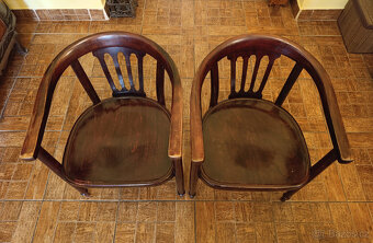Set THONET - 2x křeslo + stůl - 3