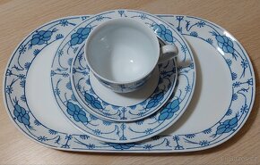Modro bílá snídaňová - koláčová souprava Kahla - 3