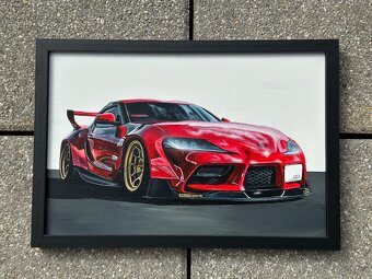 Malby sportovních aut- Mercedes AMG GT, Supra A90 MKV, F1 - 3