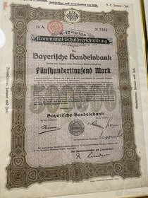 Starý německý dluhopis - 3