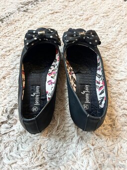 Baleríny černé s mašličkou vel. 36 - 3