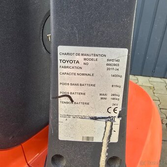 Toyota SWE 140 Triplex 4.15m • 2019 • 1400 kg • výborný stav - 3