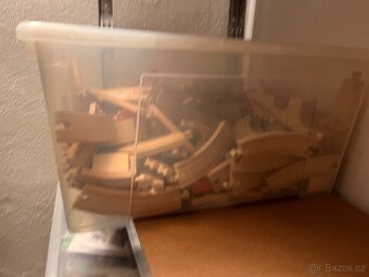 IKEA dřevěná vláčkodráha – mix + box - 3