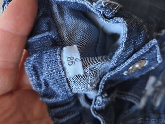 Dívčí rifle, jeansy velikost 98 - 3