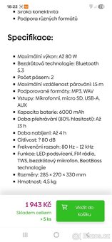 Bluetooth reproduktor Lamax party king - 3