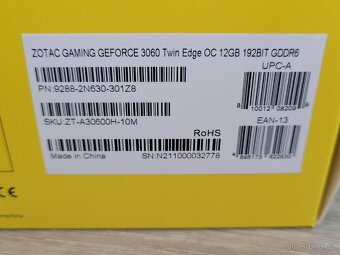 Prodam RTX3060 12GB, bez zaruky - 3