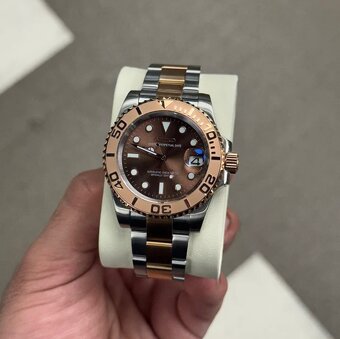 Seiko Mod Yacht Master Root Beer Style - 3