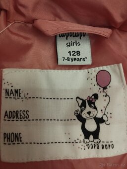 Dívčí zimní bunda 128 - 3