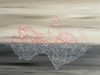 Obraz Potopený robot (100 x 100) - 3