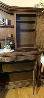 Masivní dubový sekretář - 3