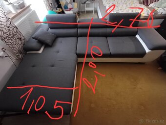 Rohova rozkládací sedačka - 3