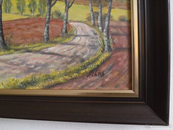 Obraz Jeřáby Vysočiny, sig. Sláma - 3