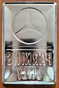 Plechová cedule: Mercedes-Benz Parking Only 30x20 - 3
