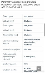 Predni brzdove desticky ATE, Skoda, VW - 3