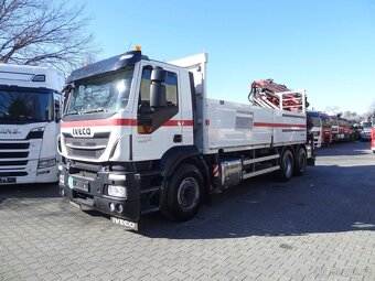 Iveco Stralis 420 - 6x2 – Valník + HR-Fassi F335 – EURO 6 - 3