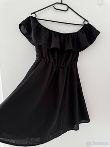 Nové nenošené boho volánkové šaty, vel S, černé - 3